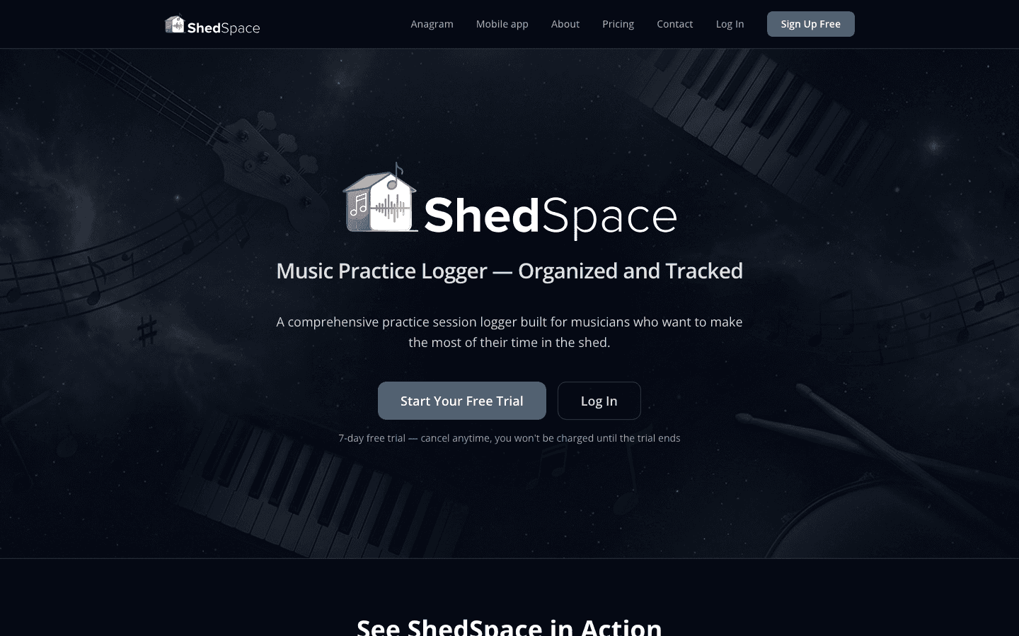 ShedSpace website